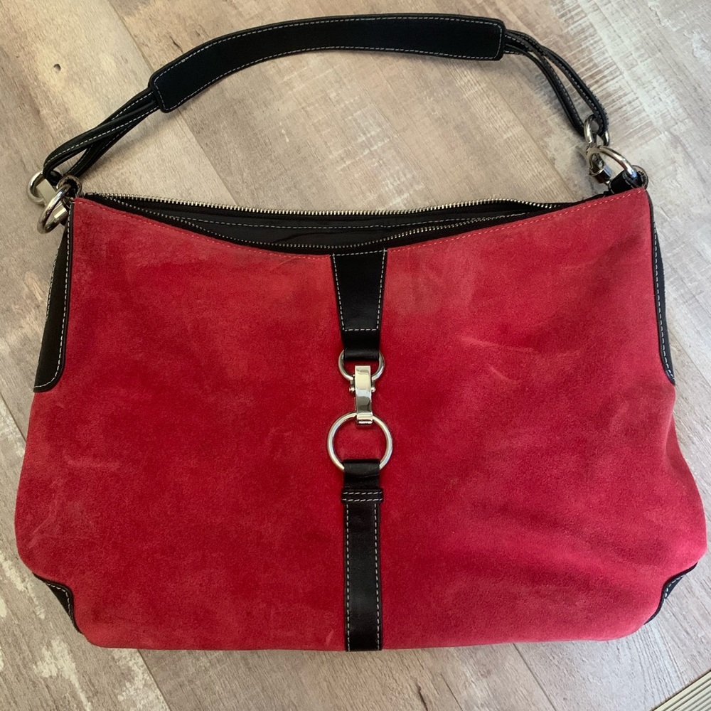 Franklin Covey Suede Genuine Leather Bag